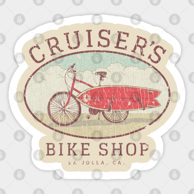 Cruiser's Bike Shop 1969 Sticker by JCD666